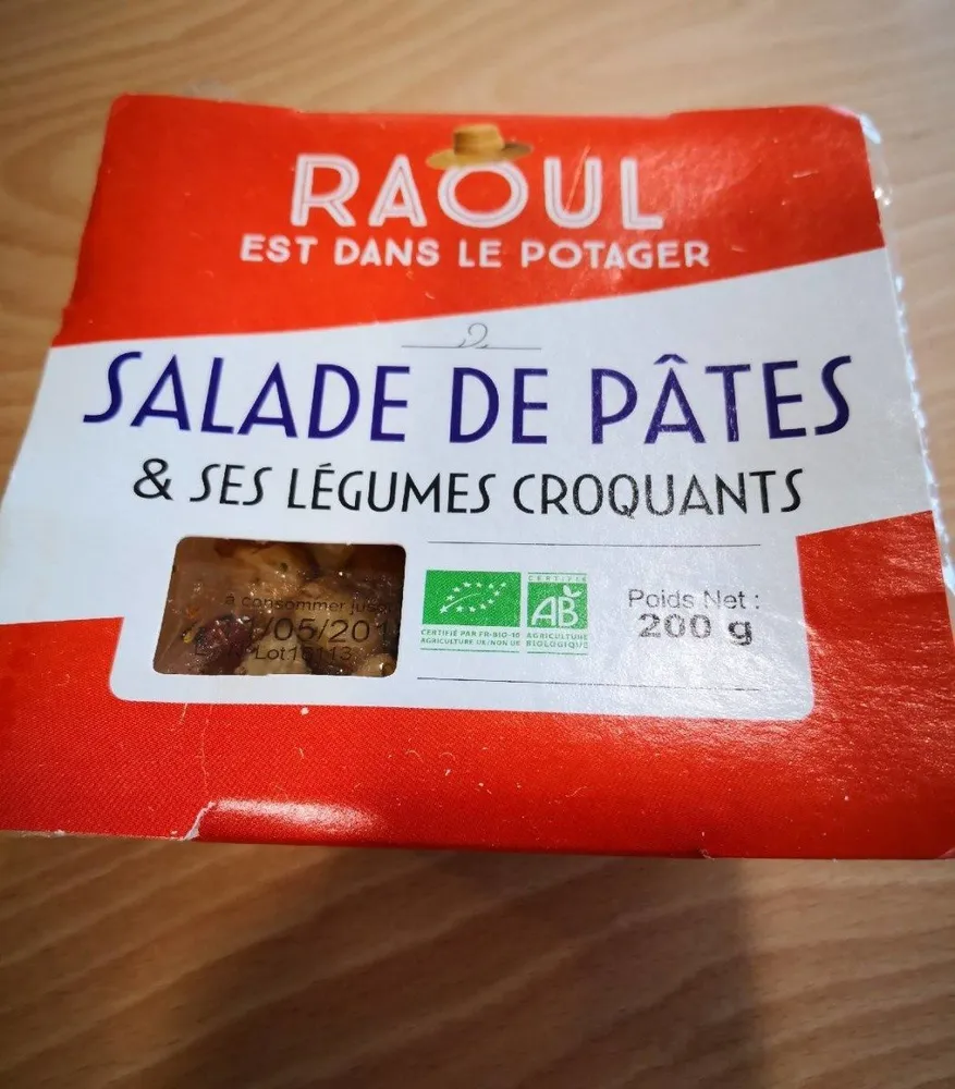 Salade de pâtes et légumes croquants