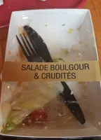 Salade boulgour et crudités