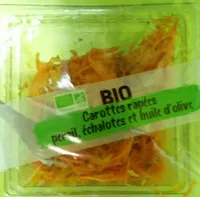 Carottes râpées - persil, échalotes et huile d'olive