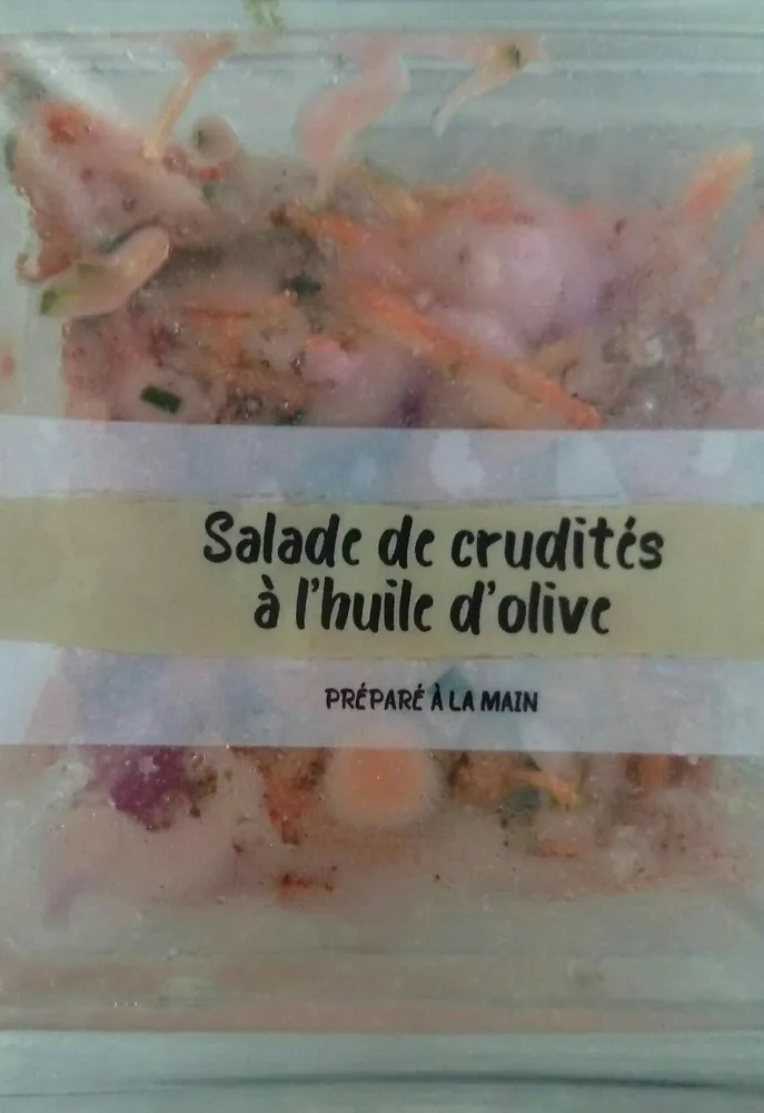 Salade de crudités à l'huile d'olive