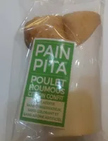 Pain pita poulet houmous citron confit