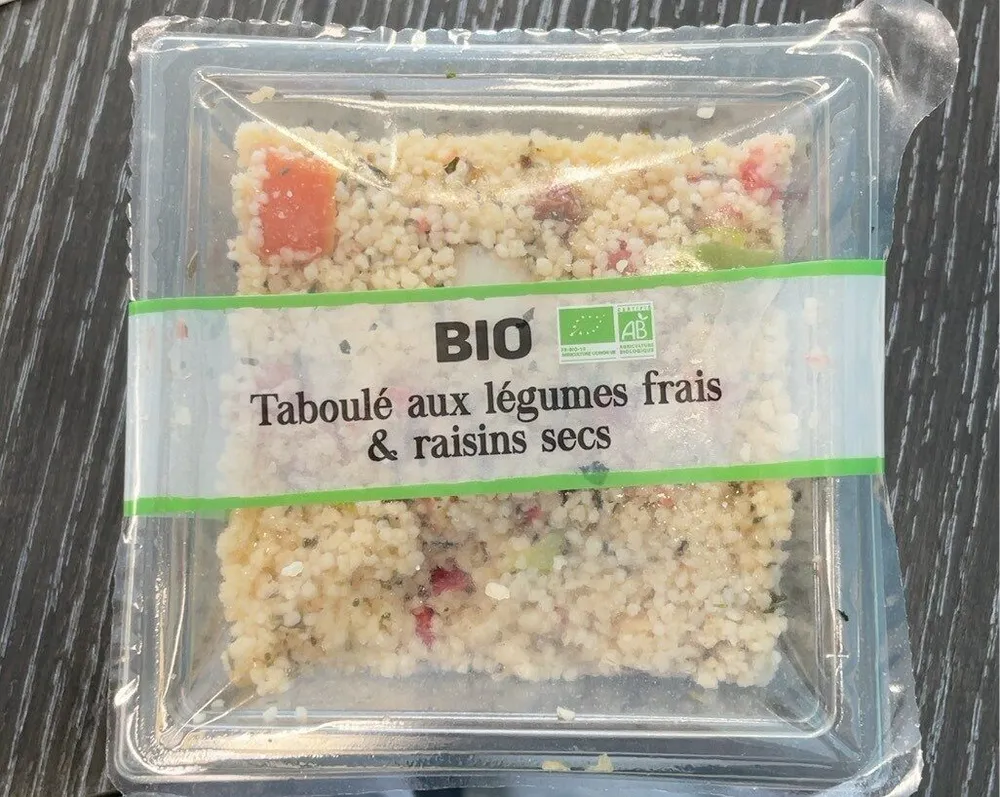 Taboulé aux légumed frais & raisins secs