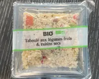 Taboulé aux légumed frais & raisins secs