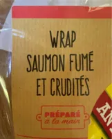 Wrap saumon  fume et crudites
