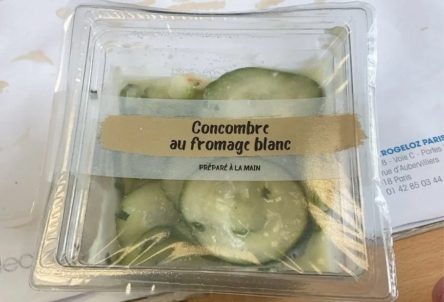 Concombre au fromage blanc