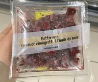 Betteraves en sauce vinaigrette à l’huile de noix