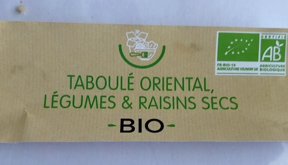 Taboulé légumes bio