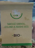 Taboulé oriental légumes et raisins secs bio