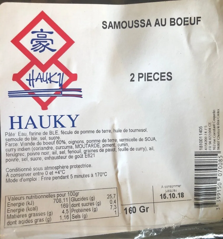 Samoussa au boeuf