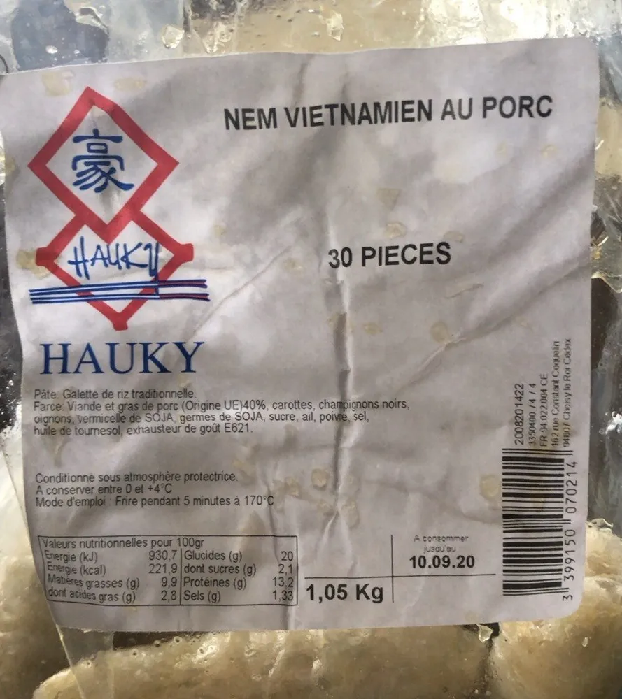 Nems Vietnamien au porc