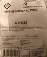 Nem Vietnamien au porc