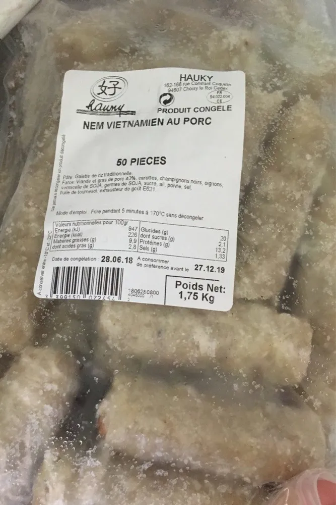 Nem vietnamien au porc
