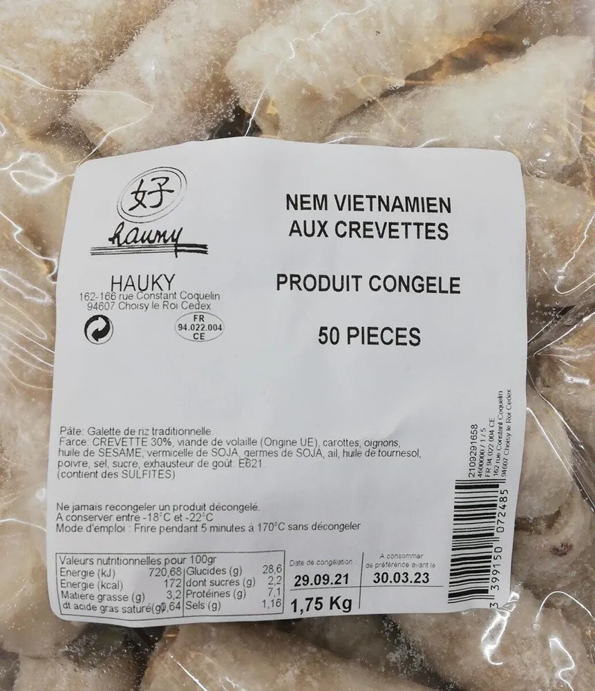 NEM Vietnamien aux crevettes