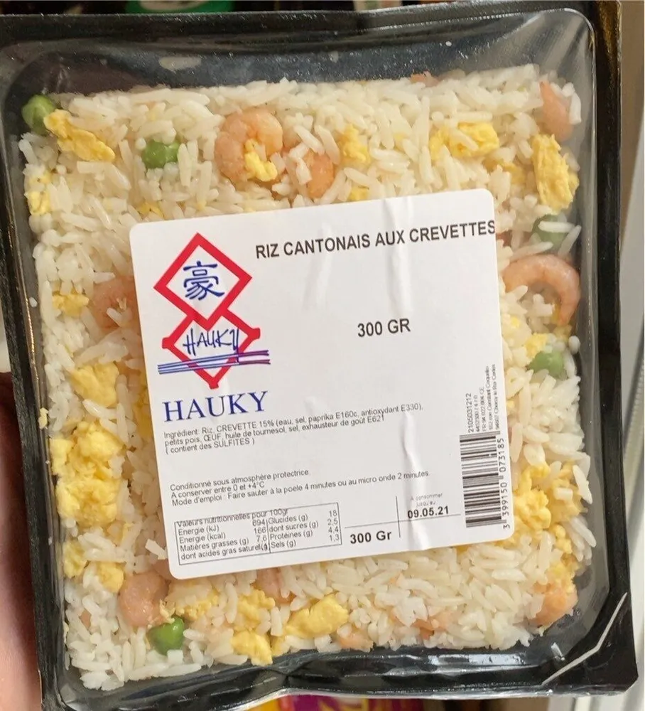 Riz cantonais aux crevettes