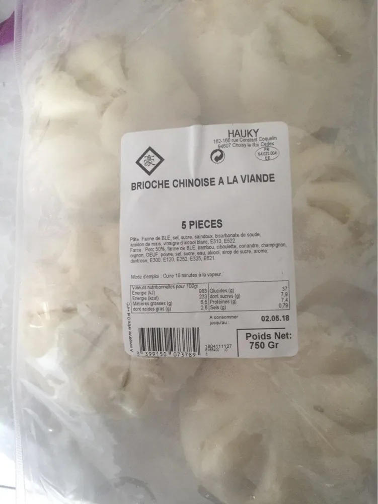 Briocje chinoise viande
