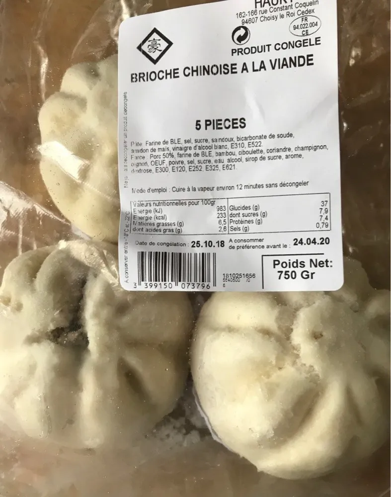 Brioche chinoise à la viande