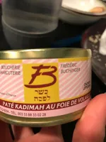 Paté kadimah au foie de volaille