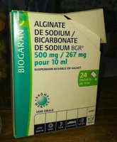 Alginate de sodium /bicarbonate de sodium