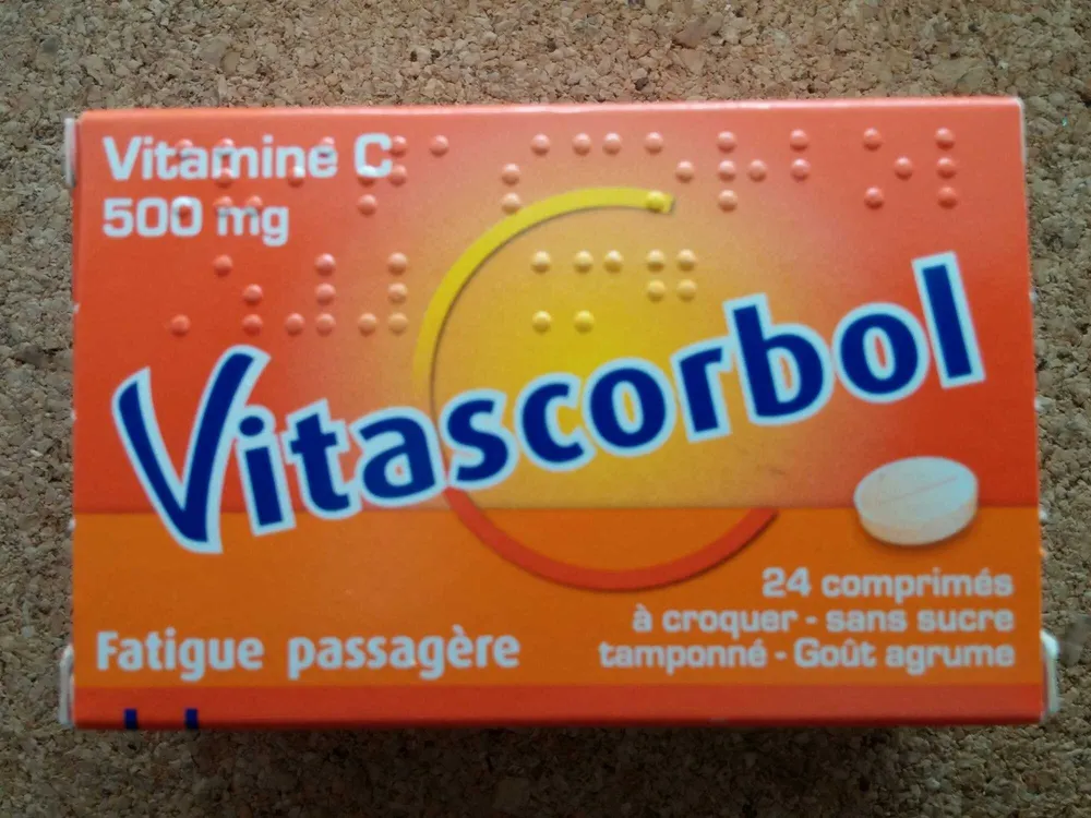 Vitascorbol Vitamine C sans sucre tamponné 500 mg