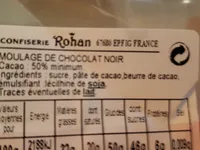 Moulage de chocolat noir