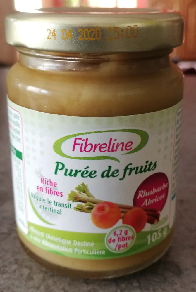 Fibreline Puree Rhubarbe Abricot