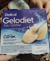 Delical Gelodiet Eau Gélifiée Saveur Citron - 4 Pots De