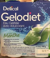 Delical Gelodiet Eau Gélifiée Saveur Menthe - 4 Pots De