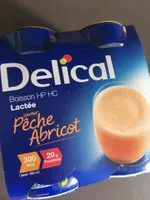 Delical Boisson Lactee HP-HC Peche-abricot 4X200ML