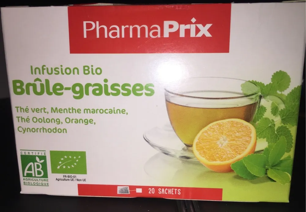 Pharmaprix Infusion Bio Brûle Graisses - 20 Sachets