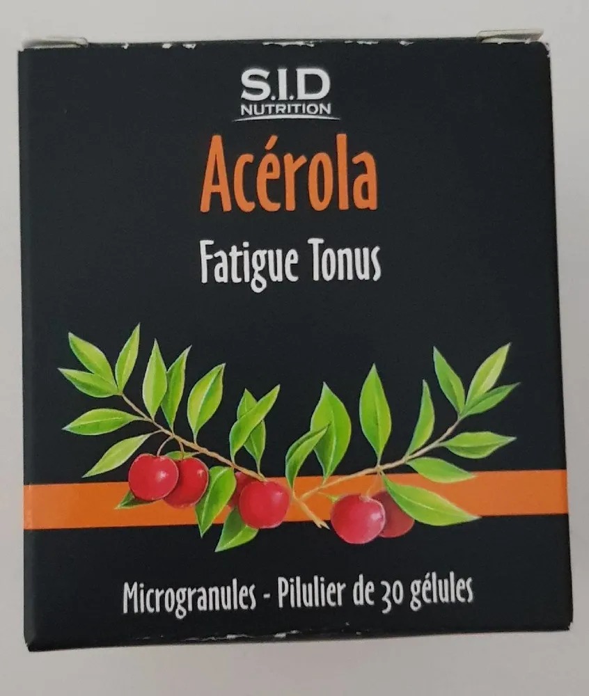 Sid Nutrition Acerola Fatigue Tonus 30 Gélules