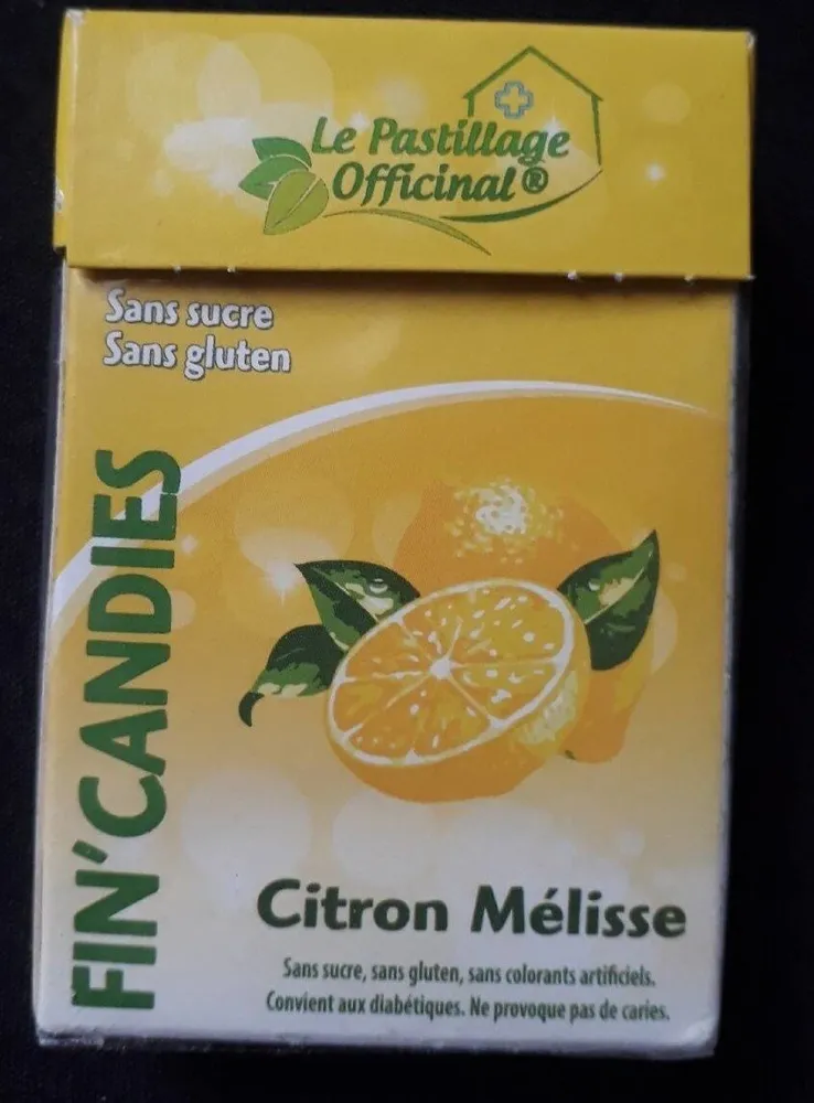 Fin'candies Citron Mélisse
