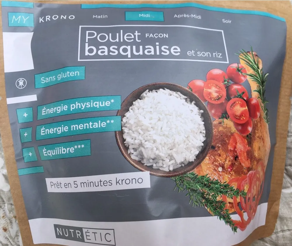 Poulet façon basquaise et son riz