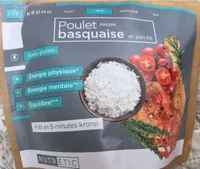 Poulet façon basquaise et son riz