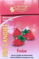 Le pastillage officinal fin’candies fraise