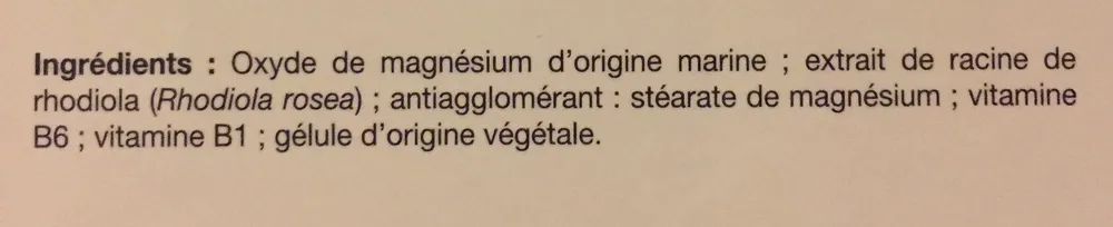 Magnésium Marin Stress - 30 Gélules - Biotechnie