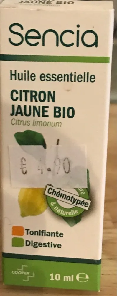 Huile Essentielle Citron Jaune Bios