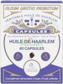 Huile De Haarlem - 60 Capsules Originales - Huile De Haarlem