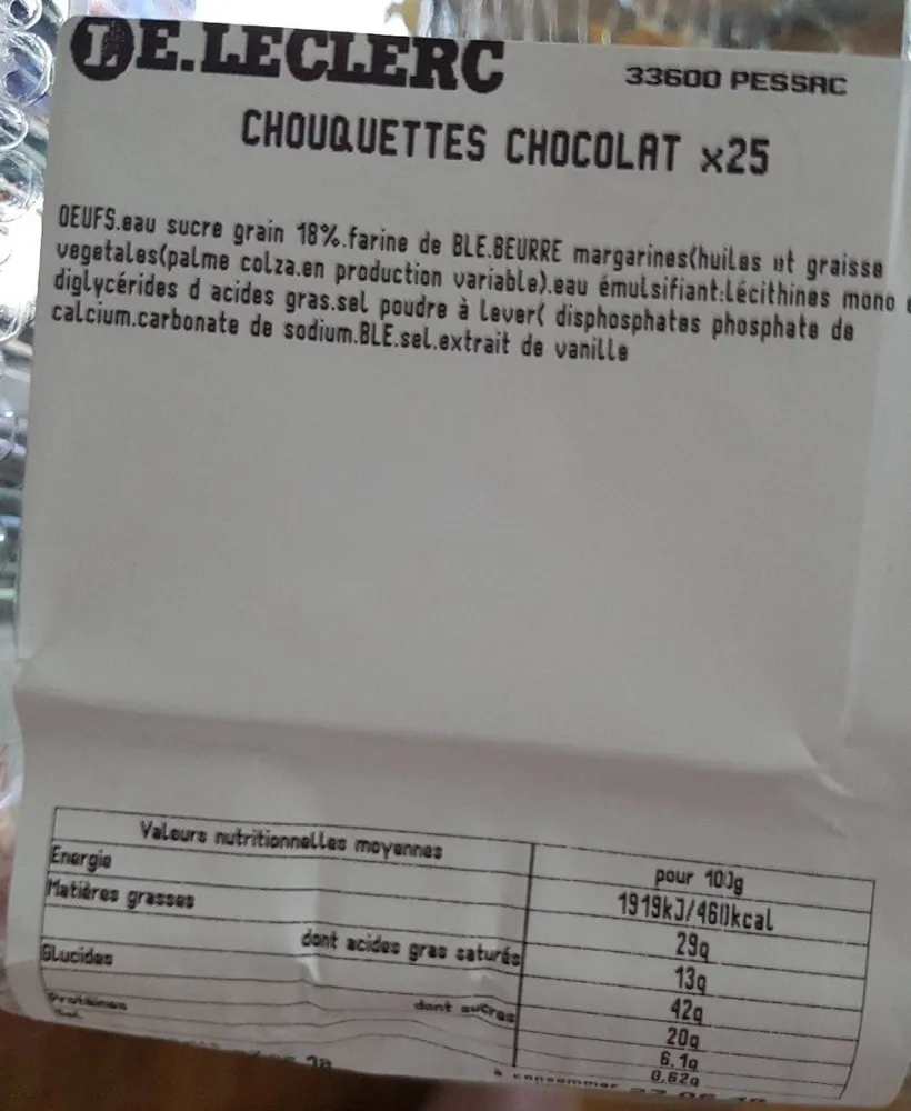 Chouquettes chocolat