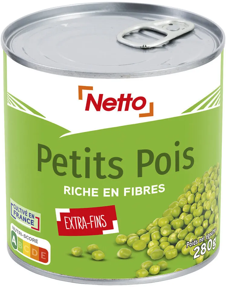 Petits pois extra fins - 1/2 280g