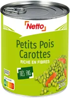 Petits pois très fins carottes - 4/4 530g