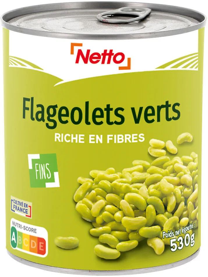 Flageolets verts fins - 4/4 530g
