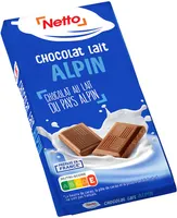 Tablette familiale chocolat au lait du pays alpin - 100g