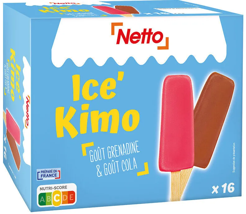 Ice Kimo goût cola (GE) x8 - goût grenadine (GE) x8 - 4g