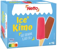 Ice Kimo goût cola (GE) x8 - goût grenadine (GE) x8 - 4g