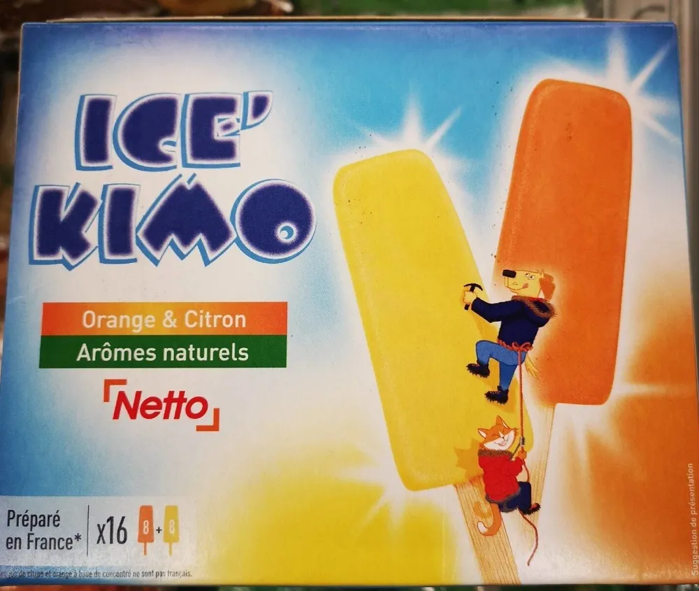 Ice Stick sorbet orange x8 - citron x8 - 42mL 672ml