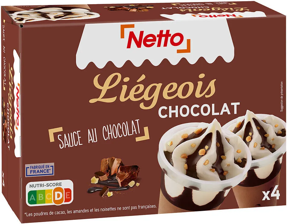 Coupe chocolat liégeois (G) x4 - 135mL