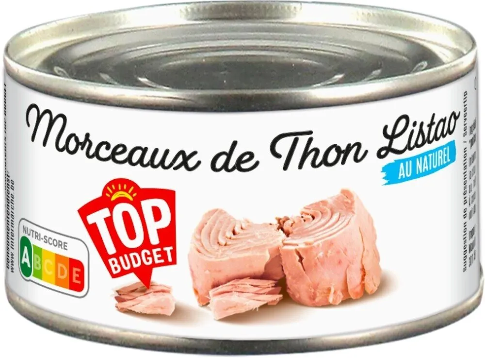 Thon listao en morceaux au naturel 185g 130g (1/4)