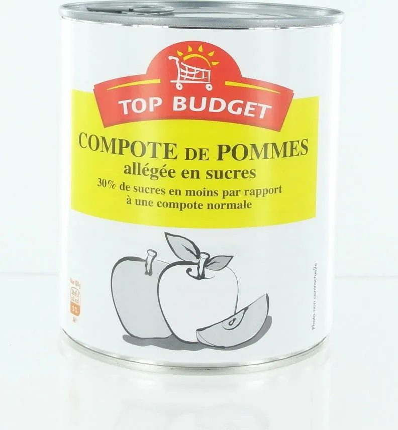 Compote de pommes allégée en sucres