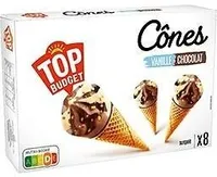 Cône vanille chocolat x8 - 120mL