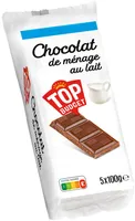 Tablette lot nu chocolat au lait - 5x100g
